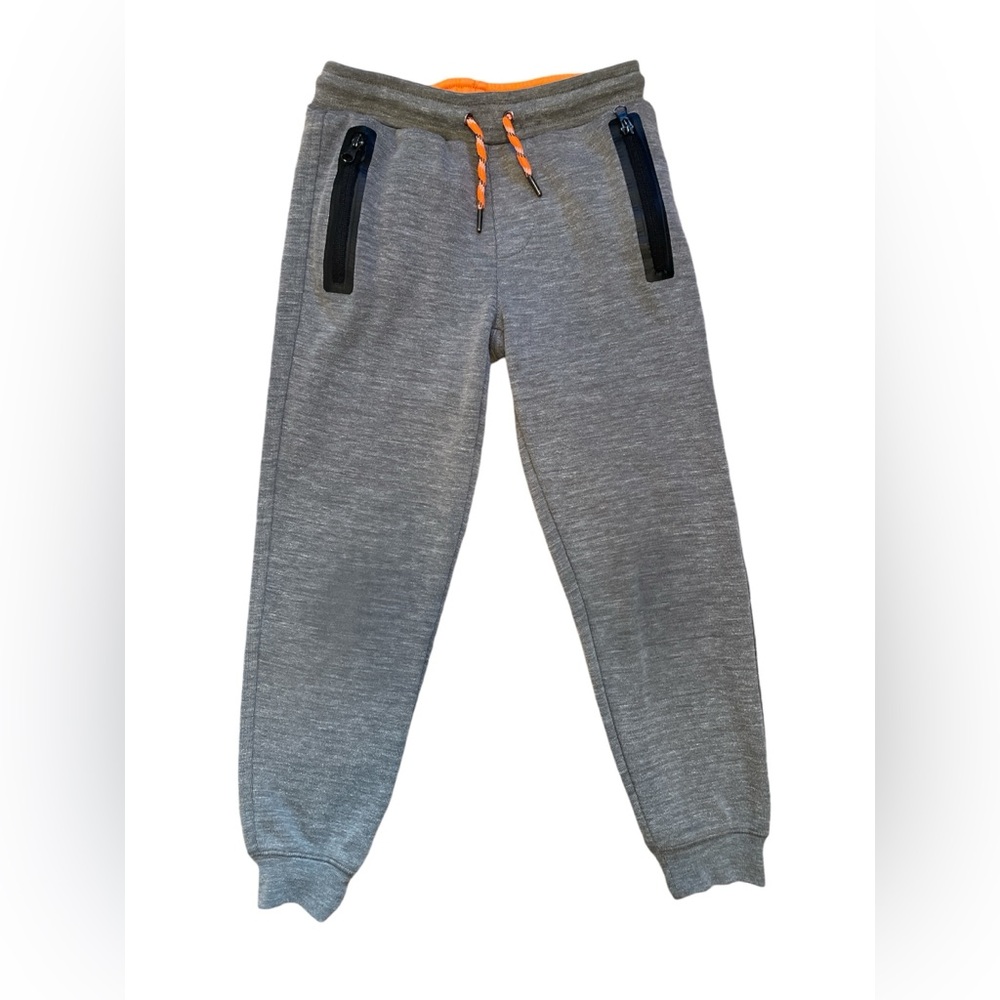 Boys Kids Joggers Zip Pockets Two Tone Jogging Bottoms Size 8